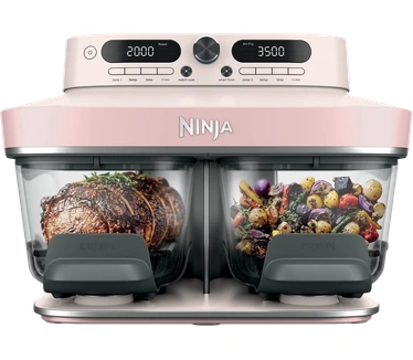 Ninja CRISPi DualZone Glazen Airfryer 8-in-1, Blauw