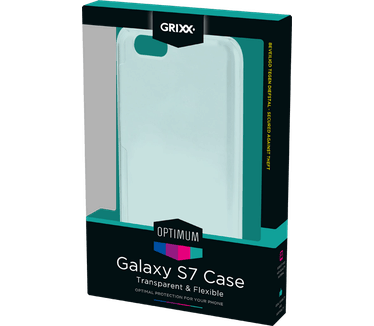 Grixx Optimum Case Samsung Galaxy S7 Rubber Transparent (GROSGS7CRCT01) Transparant