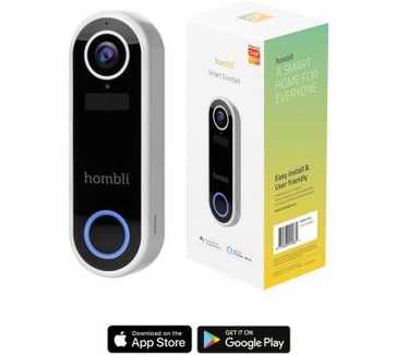 Hombli Slimme Video Deurbel – Draadloos - Wit