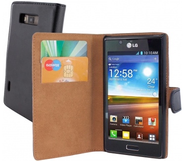 Mobiparts Mobiparts Classic Wallet Case LG Optimus L7 Black