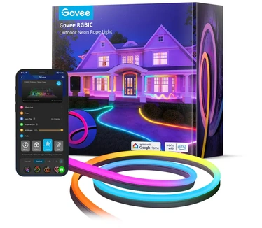 Govee RGBIC Outdoor Neon Rope Light (10 m) sfeerverlichting 2,4GHz wifi + Bluetooth