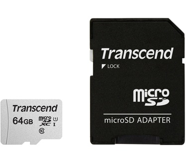 Transcend microSDXC 300S 64GB + SD-adapter