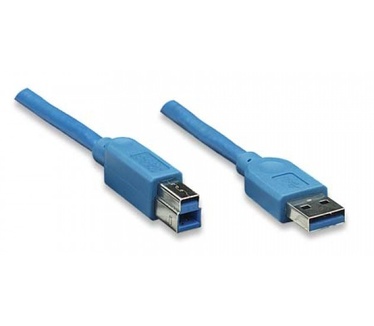Techly USB 3.0 Cable A Male / B Male 0.5 m Blue ICOC U3-AB-005-BL Blauw