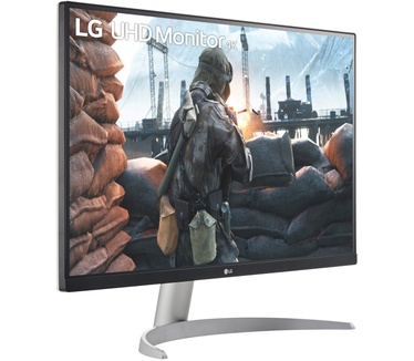 LG 27UP600-W Zilver, Zwart