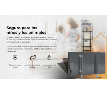 Aeno Infrarot Heizkörper Premium Eco Smart LED GH4S 700W BK retail
