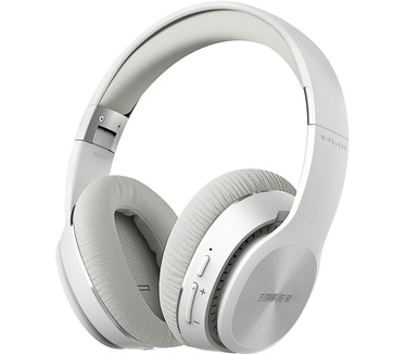Edifier W820BT Bluetooth Over-ear hoofdtelefoon (Wit) (Wit)