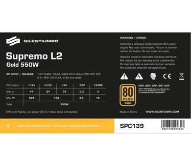 SilentiumPC Supremo L2 Gold 550W V2