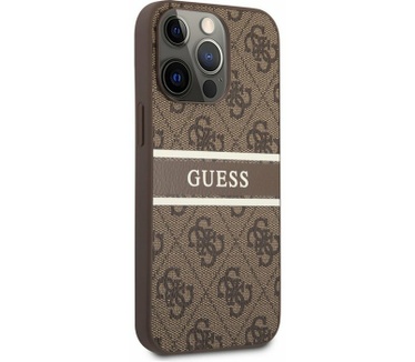 Guess 4G Printed Stripe Back Case iPhone 13 Pro Max (6.7") Bruin Bruin