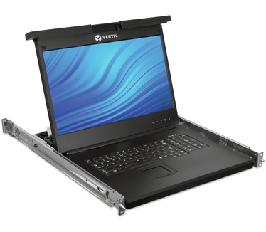 Emerson 19”-LCD-console voor toegang tot lokale rack, USB KB, 2 USB PASS-SPA