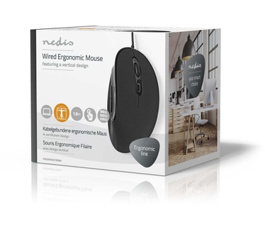 Nedis ERGOMSWD100BK