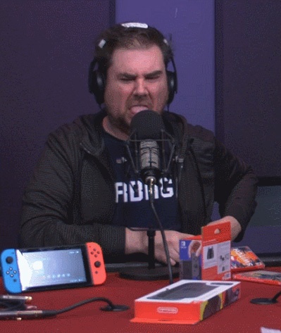 Likken aan een Switch-game