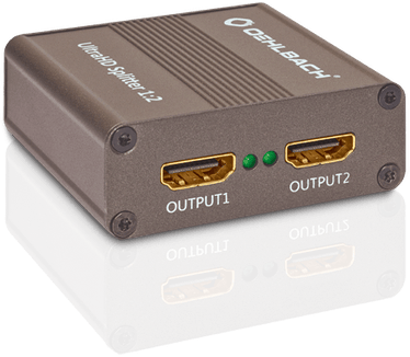 Oehlbach UltraHD Splitter 1:2 Krachtige HDMI®-verdeler voor UltraHD-signalen