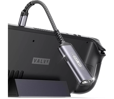 Jsaux 2-in-1 USB-C to 4K@60Hz HDMI Charging Adapter Grijs