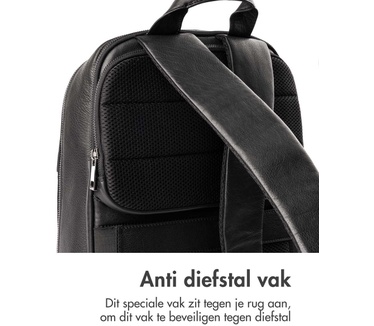 Accezz Leather Laptop rugtas
