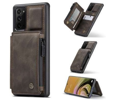 Caseme Samsung Galaxy Note 20 Back Cover Wallet Case - Coffee
