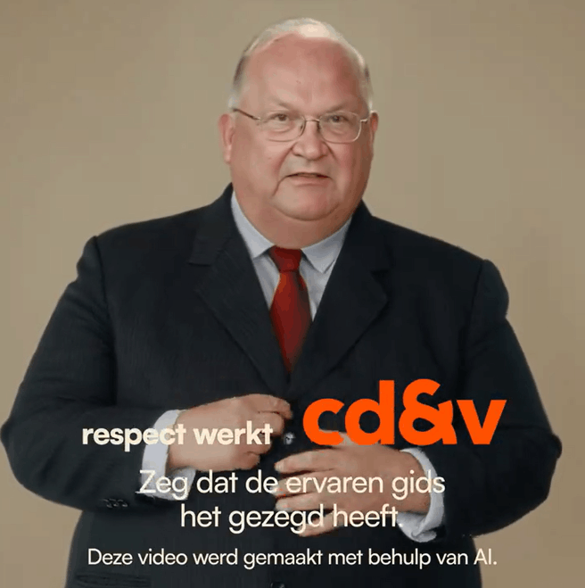 Belgische deepfakecampagnevideo met oud-premier Dehaene
