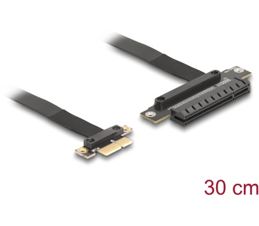 Delock 81496 Riser Card PCI Express 3.0 x1 male to x8 slot with cable 30 cm