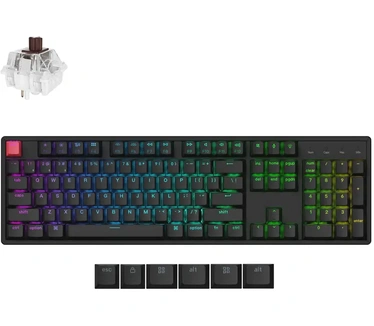Keychron K10 (Version 2) Swappable RGB Backlight Aluminum Brown Switch