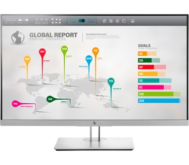 HP EliteDisplay E273q (1FH52AT) Zilver, Zwart