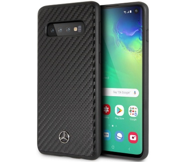 Mercedes-Benz Carbon Hard Case - Samsung Galaxy S10 - Zwart  Zwart