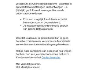 Marktplaats storing 15-04-2020