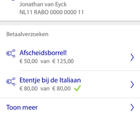 Rabobank betaalverzoeken