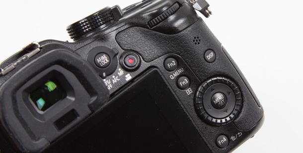 Panasonic Lumix GH3 knoppen achter