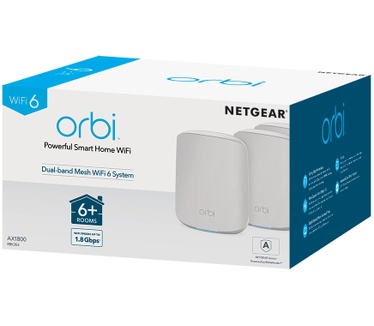 Netgear Orbi RBK353 AX1800 WiFi 6 Dual-band Mesh System (3-pack)