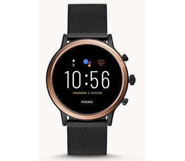 Fossil Julianna HR Gen 5 FTW6036 Rosé Goud (Zwart)