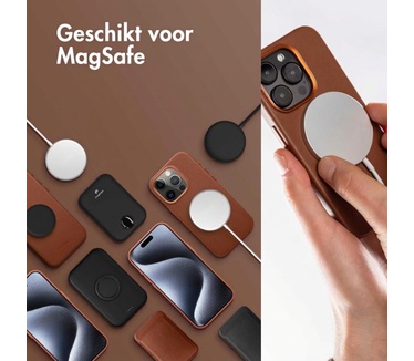 Accezz Leather Bookcase 2-in-1 met MagSafe Samsung Galaxy S26 Ultra - Sienna Brown