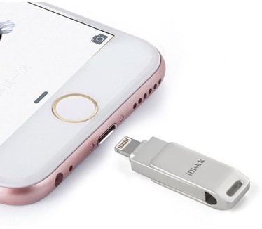 iDiskk Originele Mini USB Lightning 2.0 Flash Drive - 32 GB Zilver 32GB Zilver