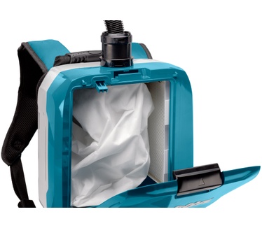 Makita DVC665ZU Ruggedragen Stofzuiger 2x18V excl. accu's en lader met machine aansluiting en 3 adapters, met AWS zender + 5 jaar dealer garantie!