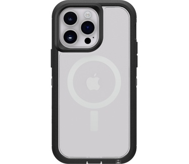 Otterbox OtterBox Defender XT-hoes voor iPhone 14 Pro met MagSafe, schokbestendig, valbestendig, ultrarobuust, 5x getest volgens militaire standaard, Black Crystal, Geen retailverpakking