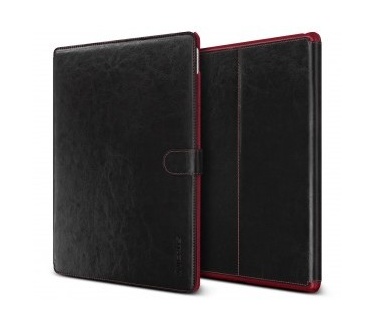 Verus Layered Dandy Apple iPad Pro leather case - Black/Wine