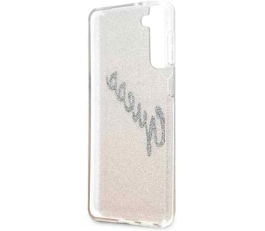 Guess Gradient Vintage Glitter Case - Samsung Galaxy S21+ Goud Goud