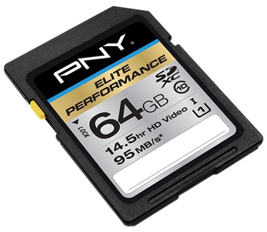 PNY Elite Performance 64GB SDXC Class 10 UHS-I U3