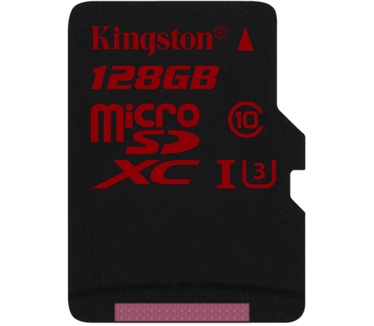 Kingston microSDXC UHS-I U3 90R/80W 128GB