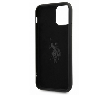 U.S. Polo Silicone Hard Case Apple iPhone 12/12 Pro (6.1") Zwart Zwart