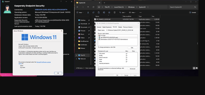 Windows-hack via zeroday in Kaspersky. Bron: MSNightmare