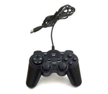 Eminent Ewent USB Dual Shock Joypad Zwart Zwart