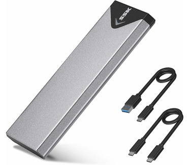 SSK Aluminium M.2 NVME SSD behuizing adapter