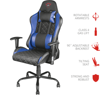 Trust GXT 707B Resto Gaming Chair (v2) Blauw