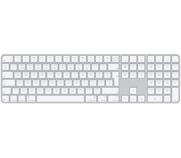 Apple Magic Keyboard met Touch ID en numeriek toetsenblok voor Mac-modellen met Apple silicon (2024) - Nederlands - Witte toetsen