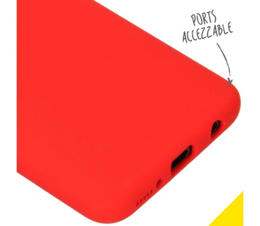 Accezz Liquid Silicone Backcover Samsung Galaxy A40 - Rood