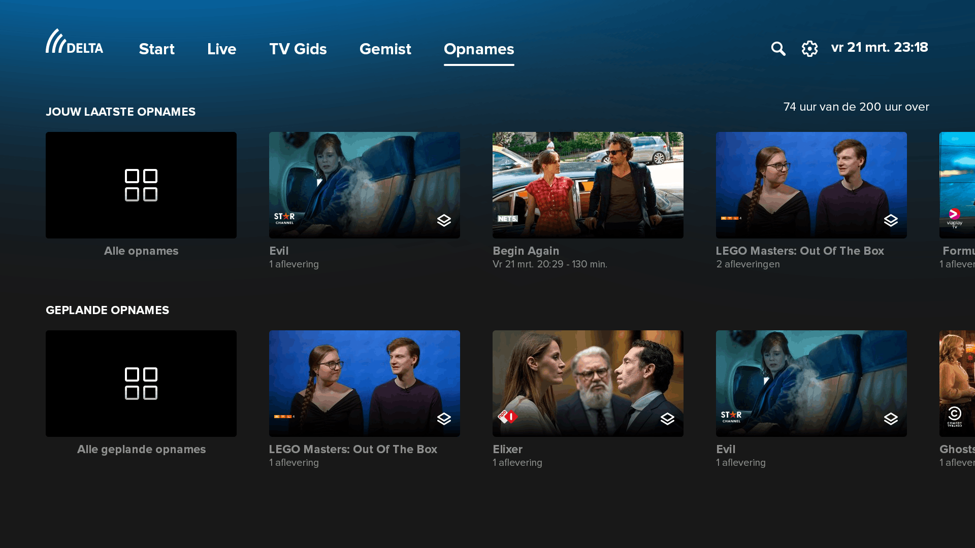 Delta-app Google TV