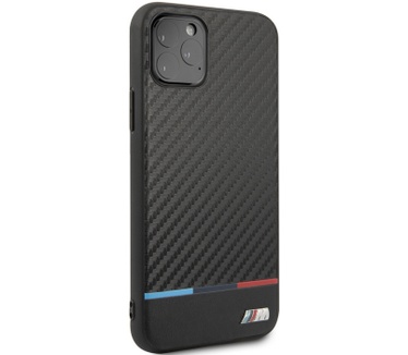 BMW Carbon Tricolore Hard Case Apple iPhone 11 Pro (5.8'') Zwart  Zwart