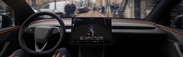 De eerste rit met Tesla FSD in Nederland