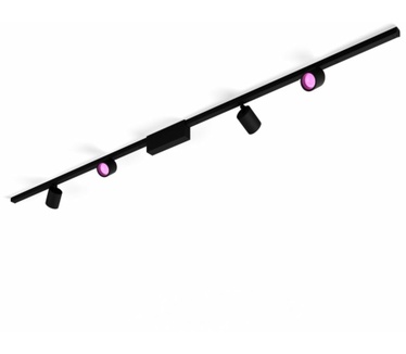 Philips Hue Perifo Railverlichting Plafond - White and Color Ambiance - 4-Spots - Zwart - Basisset