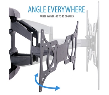V7 Heavy Duty Low Profile Articulating Wall Mount for Displays 32" to 65"