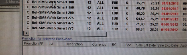 Screenshot van foto uit interne systeem Vodafone